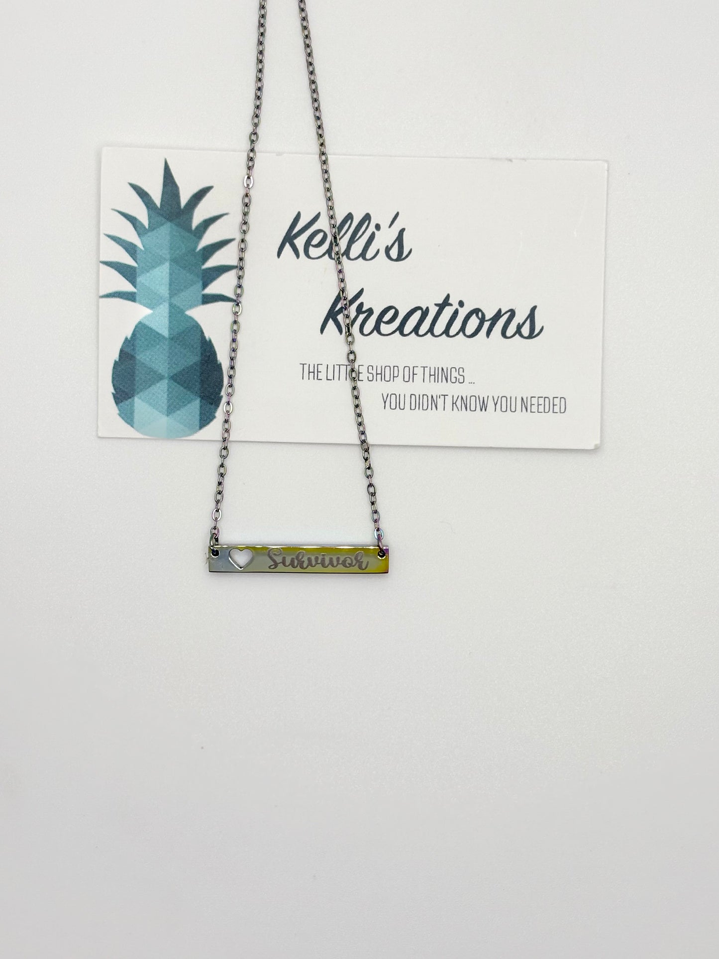 Silver Necklace-“Aunt”