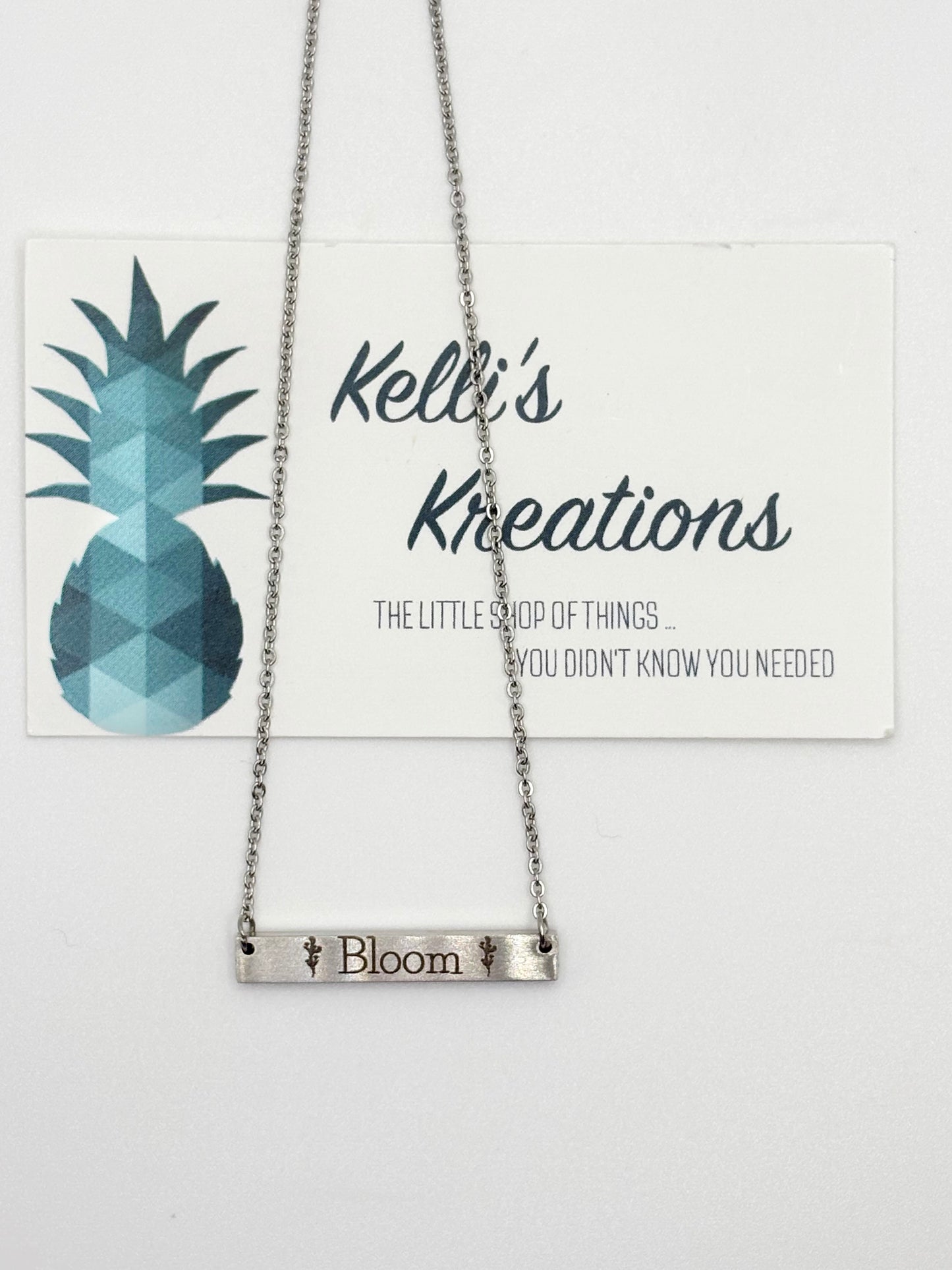 Silver Necklace-Bloom