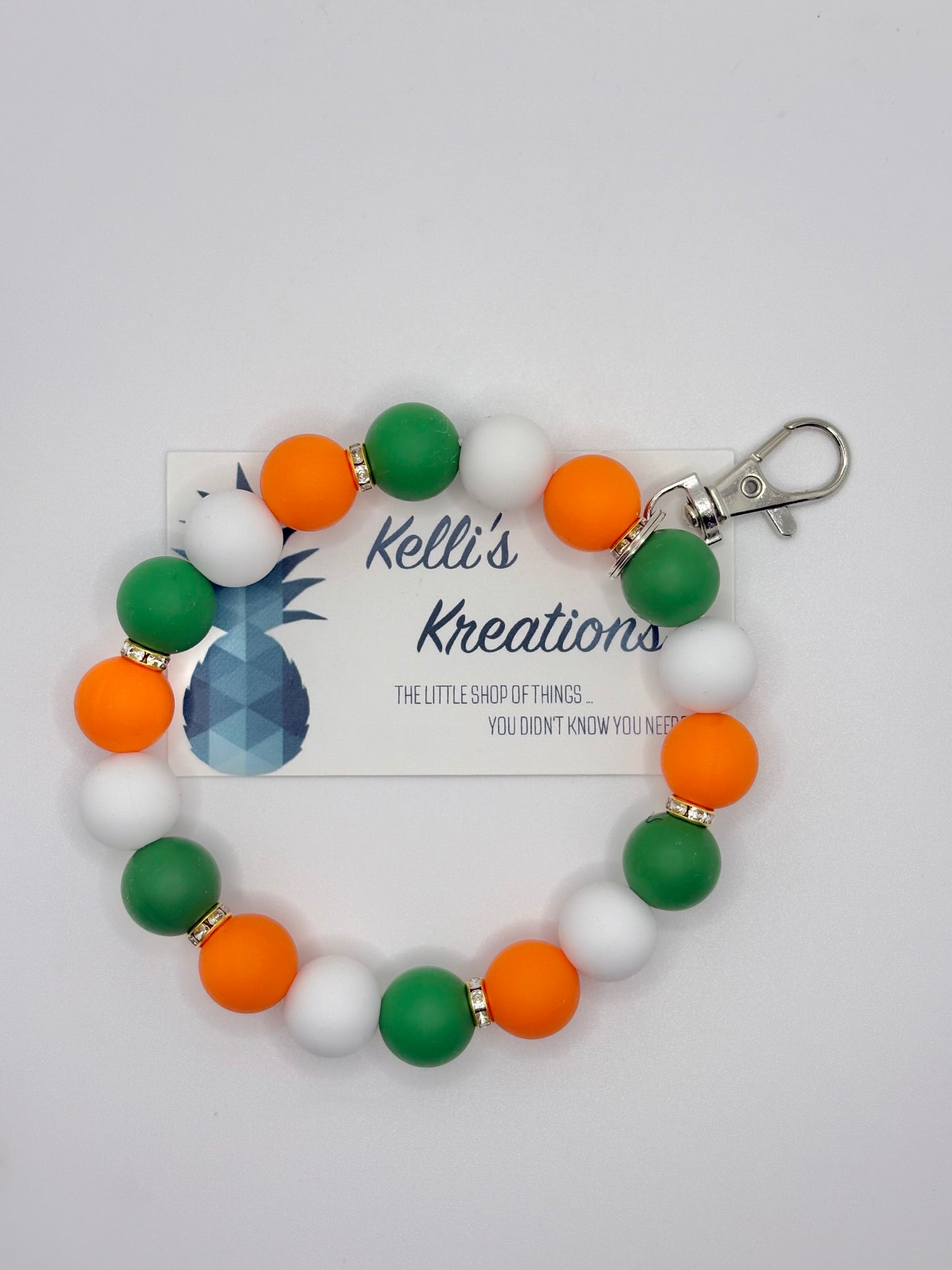 Irish Wristlet Keychain-Bling