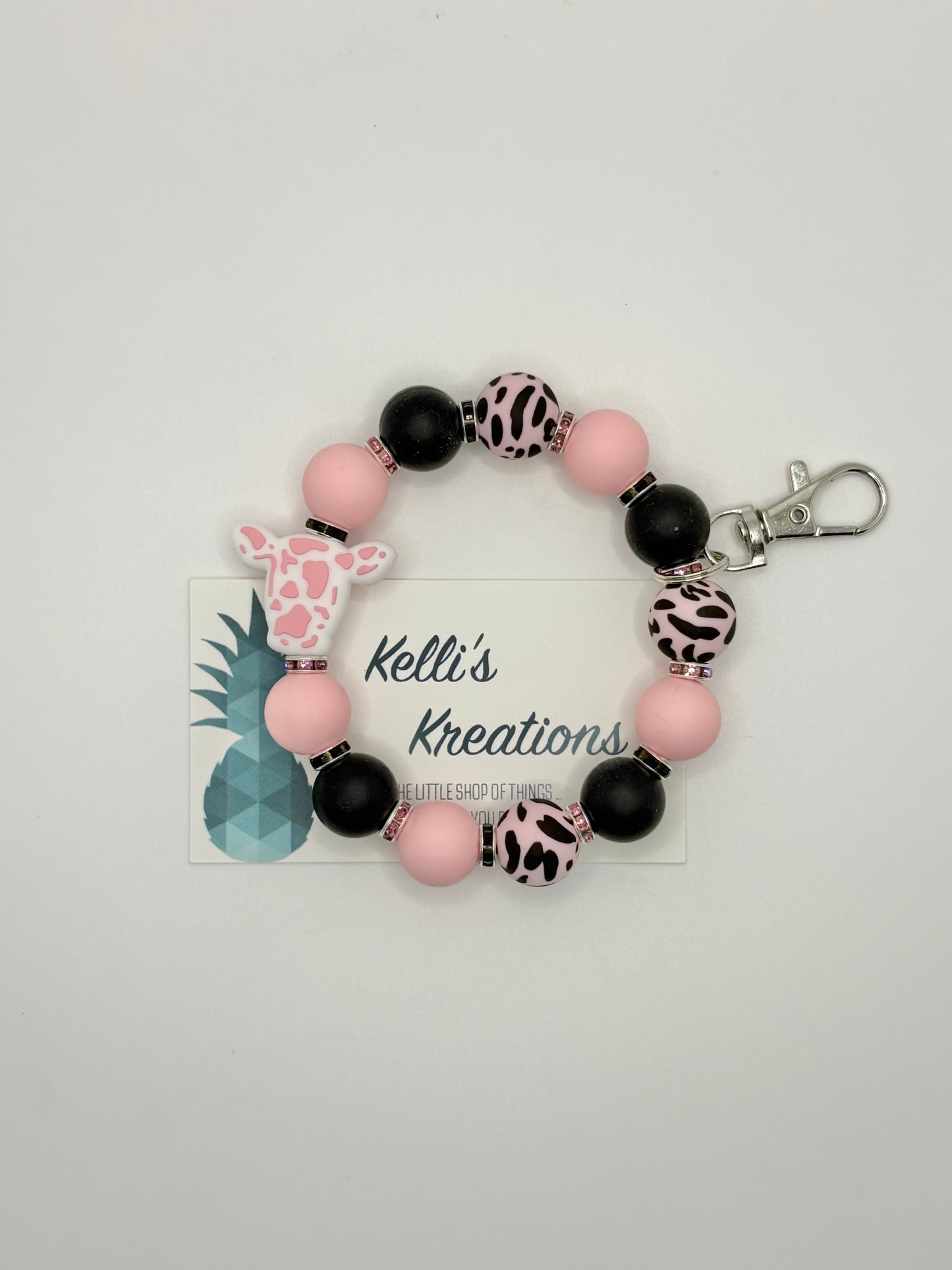 Keychain Wristlet-Bling