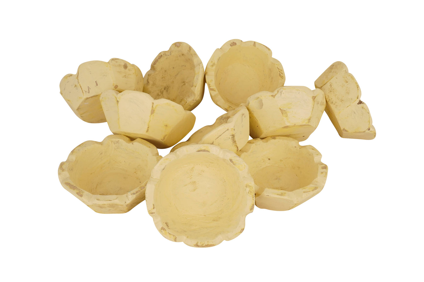 Stubby™ Mini Flower Bowl-Candle Ready-6 in-Spring Colors: Canary Yellow