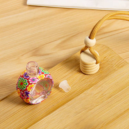 Artistic Floral Soft Clay Car Diffuser