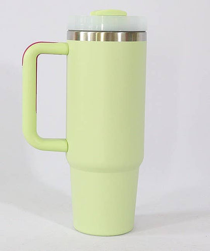 30oz Solid Color For Car Stainless Steel Tumbler with Handle