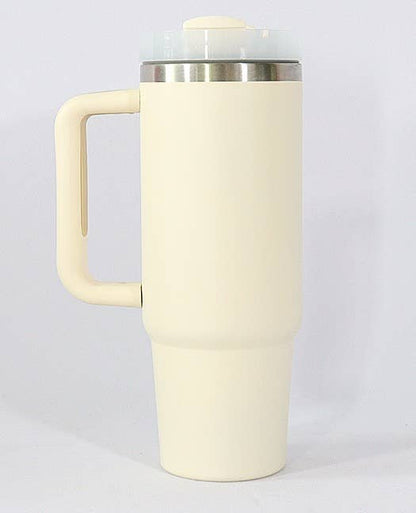 30oz Solid Color For Car Stainless Steel Tumbler with Handle