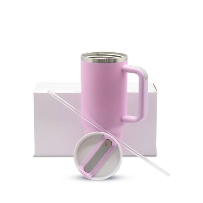 40oz Matte Tumbler Pink