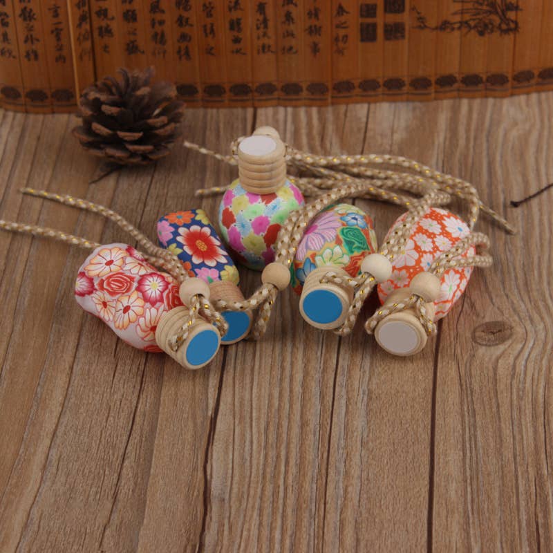 Artistic Floral Soft Clay Car Diffuser