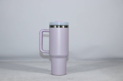 30oz Solid Color For Car Stainless Steel Tumbler with Handle