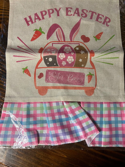 Garden Flag Easter Truck